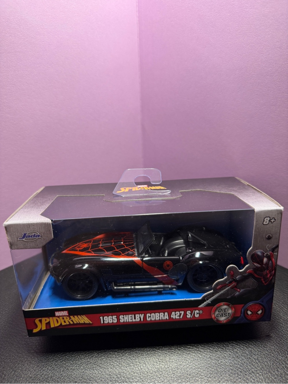 Marvel 1965 Shelby Cobra 427 S/C Die-Cast Toy Car - Black & Red